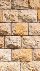 Muro de bloques de piedra