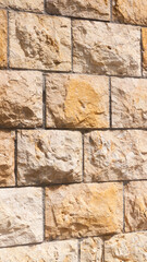 Muro de bloques de piedra