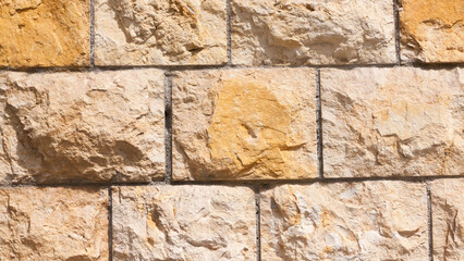 Muro de bloques de piedra