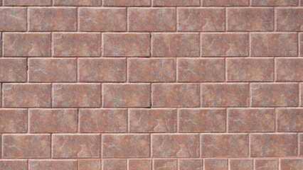 Muro de ladrillos con motivos de colores