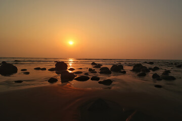 Sunset at the beach, Cox's Bazar, Bangladesh 
