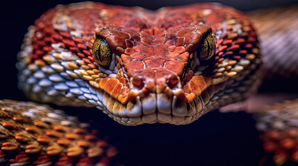 Obraz premium Viper snake coiled