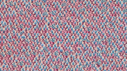 wallpaper pattern of pink and blue flowers