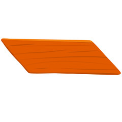 orange paper boat
