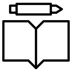 Obraz premium book line 