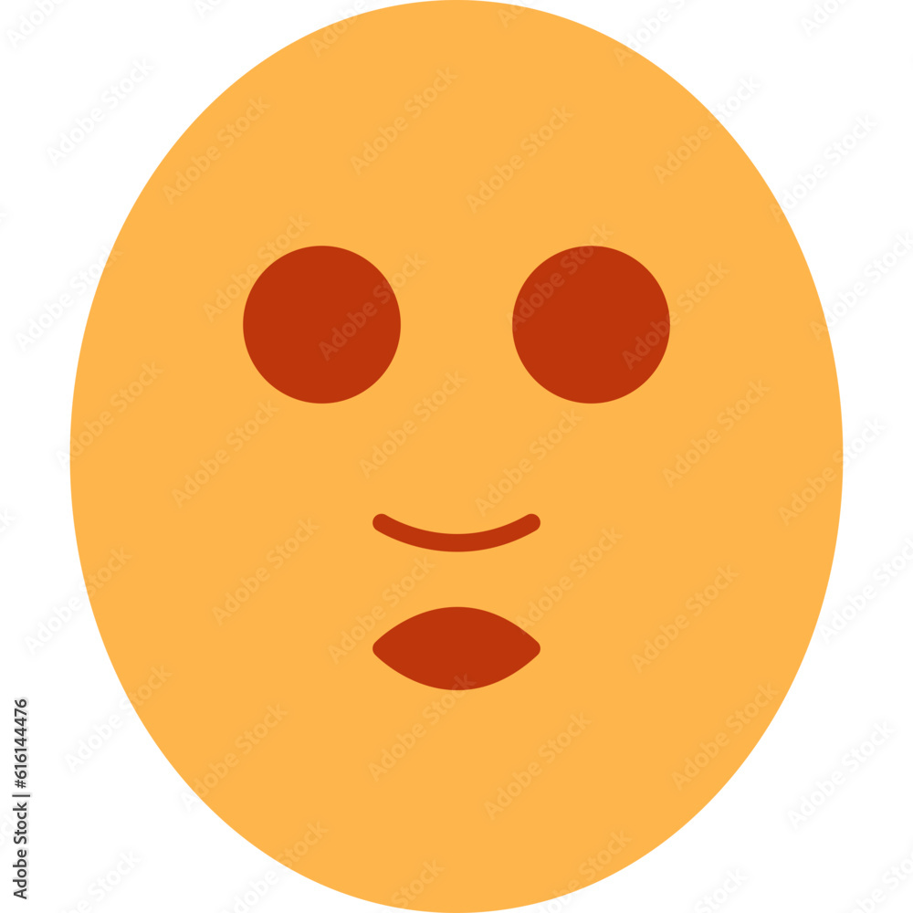 Sticker facial mask icon