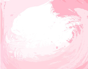 Ramka różowe ślady farby - obrazy, fototapety, plakaty