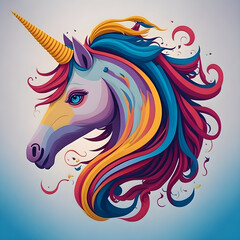 Enchanting Whimsy: Stylized Unicorn Logo Design