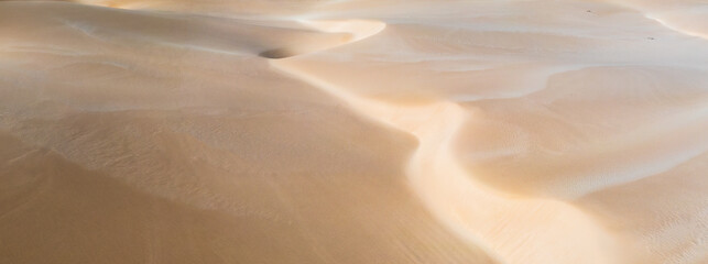 Fototapeta na wymiar Sand dunes in soft light