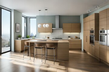 Fototapeta na wymiar modern kitchen interior