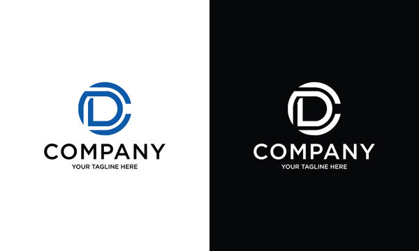 initial letter dc logo design