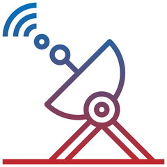satellites line icon,linear,outline,graphic,illustration