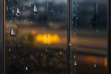 raindrops on window