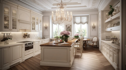 Luxury Elegant kitchen interior