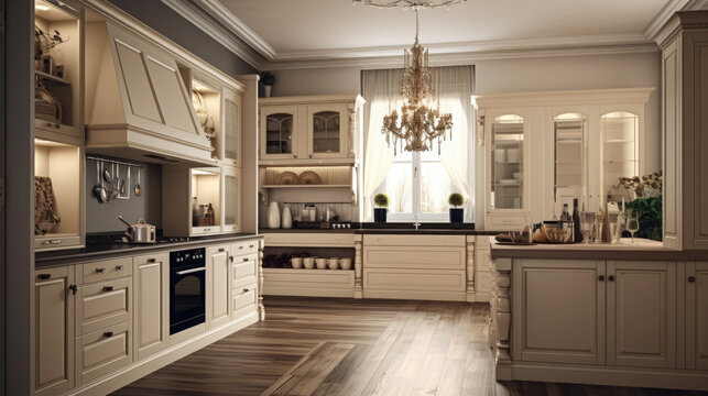 Luxury Elegant kitchen interior