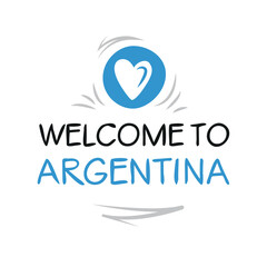 Welcome to Argentina, Vector Illustration.