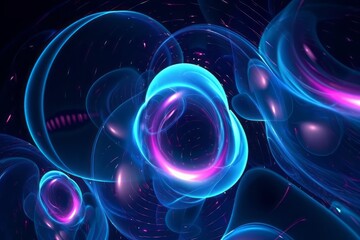 abstract background with glowing lines, Dazzling Light Animation: A Mesmerizing Spectacle of Color and Energy