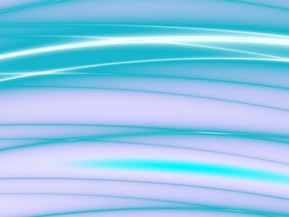 Horizontal arrangement. blue wavy, smooth lines. lines of different thickness, gradient