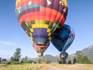 Obraz premium Three balloons in Wyoming