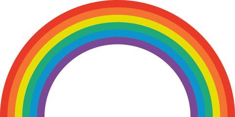 Rainbow brush stroke, rainbow color pattern, colors of the LGBT pride community.