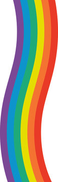 Rainbow brush stroke, rainbow color pattern, colors of the LGBT pride community.