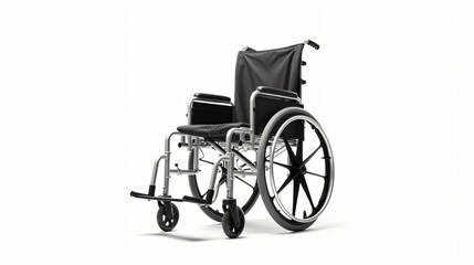 Plakat wheelchair isolated on white