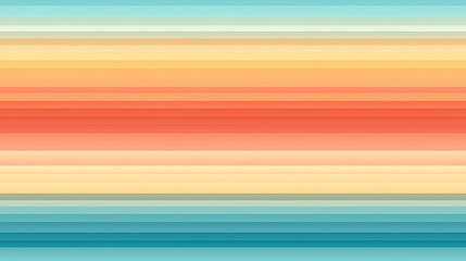 Retro stripe seamless pattern background with warm and cool colors - obrazy, fototapety, plakaty
