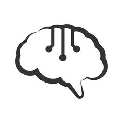 Icon brain intelligence calculate