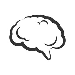Icon brain intelligence calculate