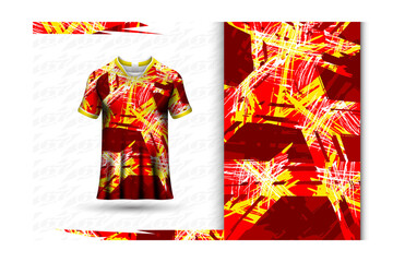 Sports jersey and t-shirt template sports jersey design vector. Sports design for football, racing, gaming jersey. Vector.