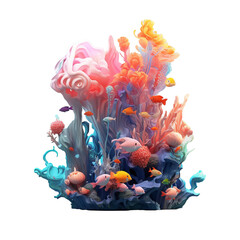 Beautiful Coral Reef - 616167478