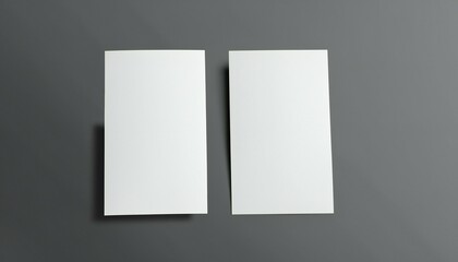 blank white papers on wall