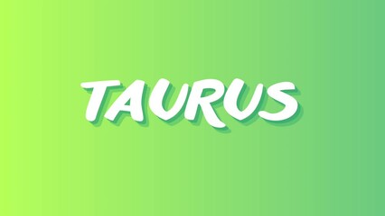 Astrology icons; animated set of all zodiac signs names painted in colors of their elements (fire, earth, air, water), 4k 2d animation