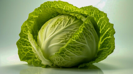 Fototapeta premium Grünkohl, Green cabbage, Generative AI