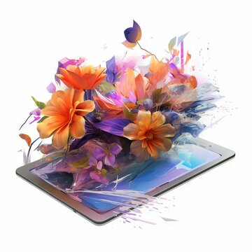 Technology with beautiful Nature
