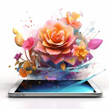 Technology with beautiful Nature