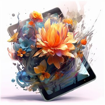 Technology with beautiful Nature