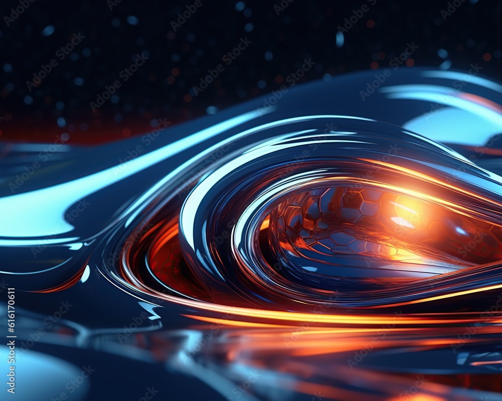 Poster abstract modern technology background. generative ai