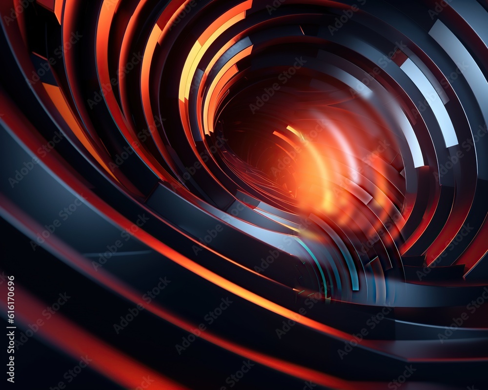 Poster abstract modern technology background. generative ai
