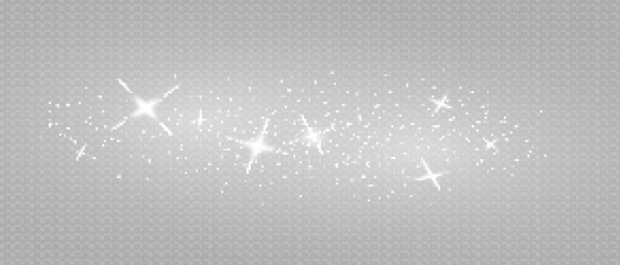 Abstract sparkling shiny texture. Shiny particle effect. sparkling space dust trail from shiny particles on a dark background. snow