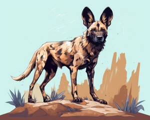A wild dog. (Illustration, Generative AI)