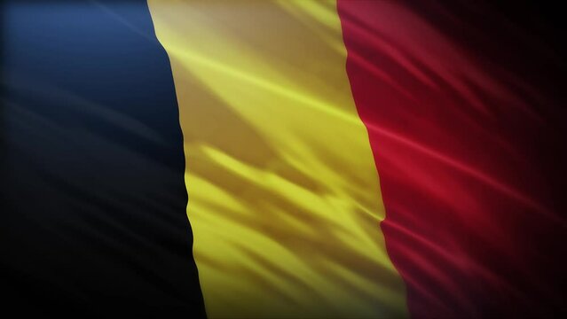 Flag of Belgium full screen in 4K high resolution Kingdom of Belgium (K&ouml;nigreich Belgien - Royaume de Belgique -  Koninkrijk Belgi&euml; ) flag 4k