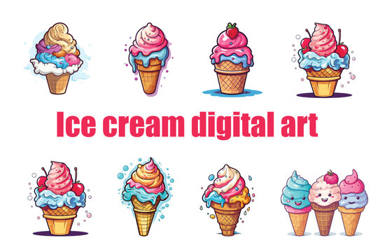 creative Ice cream vector 