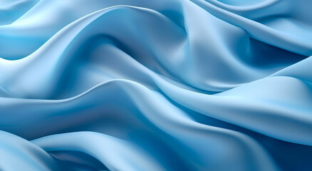 Fototapeta premium Wavy light blue abstract background.