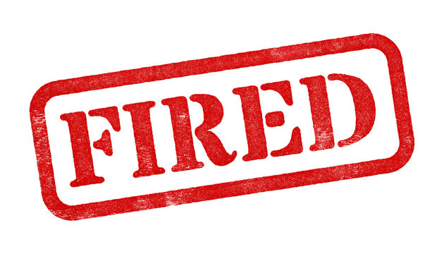 Fired red rubber stamp isolated on transparent background with distressed texture effect