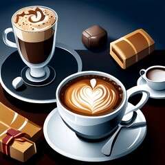Hot beverages and chocolates