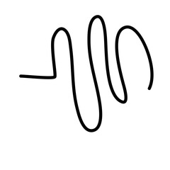Squiggly Line Element Decoration