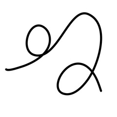 Squiggly Line Element Decoration