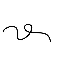 Squiggly Line Element Decoration