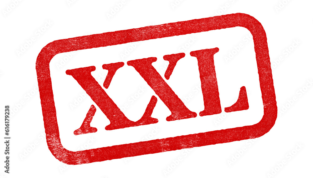 Canvas Prints xxl red rubber stamp isolated on transparent background with distressed texture effect
